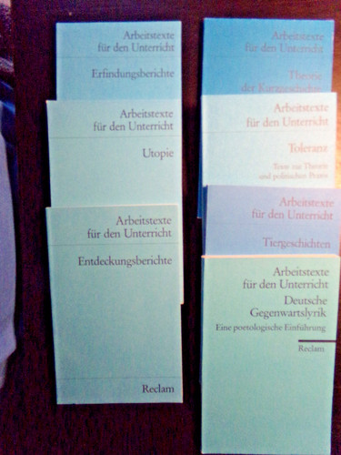 Reclam arbeitstexte für den - reclam,