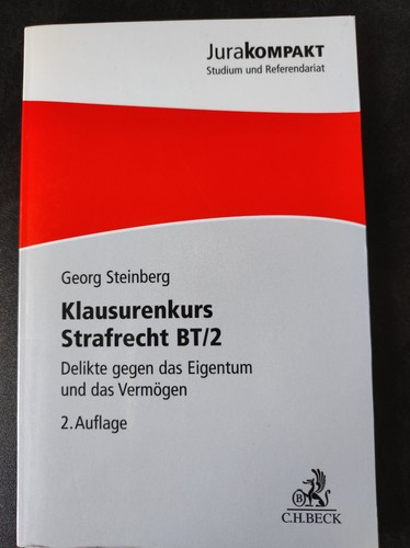 Klausurenkurs strafrecht 2 - klausurenkurs, bt/2