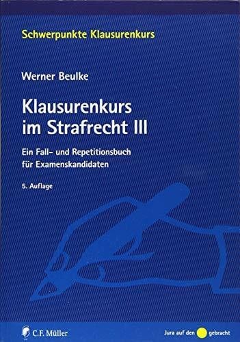 Klausurenkurs strafrecht - klausurenkurs, im